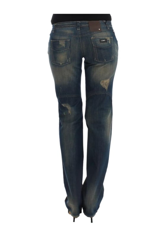 Marca: CNC Costume National.
  Material: 100% algodon.
  Color: Azul.
  Corte: Pierna recta.
  Detalles del logotipo.
  Etiquetas originales y bolsa de la tienda incluidas.