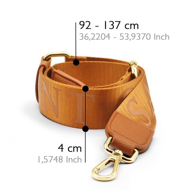 Luxury Adjustable Nylon Shoulder Strap - Logo ATELIERS SAINT GERMAIN - Fits on our models ETRETAT-PM, ETRETAT-MM, IBIZA, ORSAY, MASSY et LEVALLOIS et LONDON