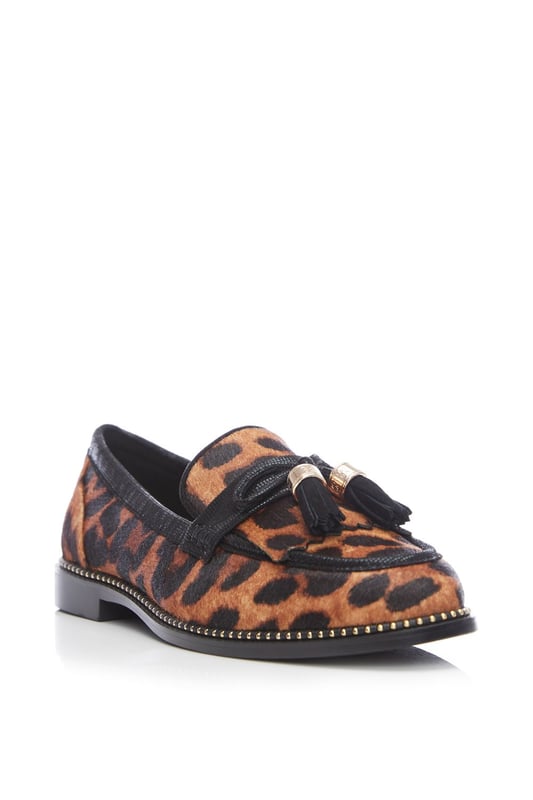 Kinsley Wide Fit Leopard Print Loafer