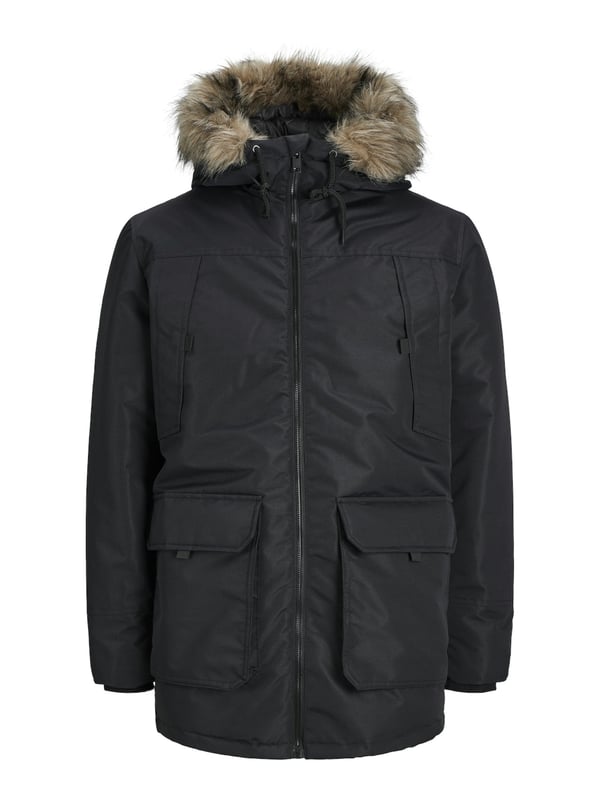 Parka JACK & JONES Jorkevin Para Hombre - Con Forro Teddy, Capucha Ajustable, Impermeable
