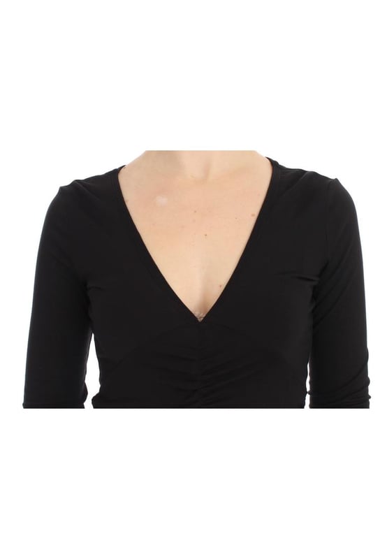 VERSACE JEANS Couture VJC
  Stunning Black V-Neck Pullover Sweater
  Brand new with tags
  Classic V-neck design
  Signature logo details
  Made in Italy
  Material: 95% Viscose 5% Elastane
  Gender: Women