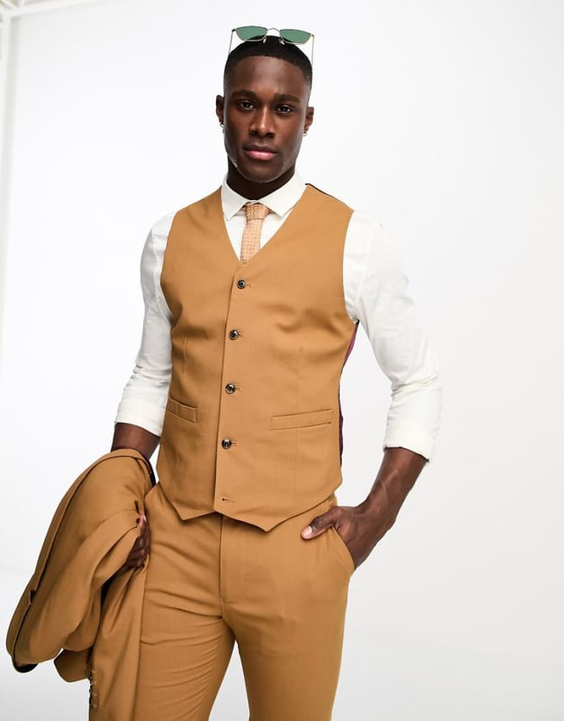 Waistcoat side button outlet