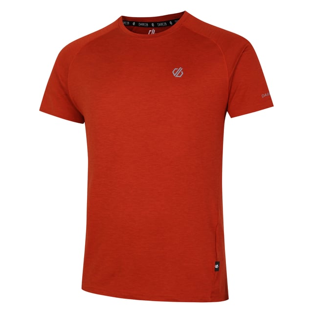 92% Polyester, 8% Elastan. Gewebetechnik: Antibakteriell, Leicht, Q-Wic Plus-Polyester. Gewebe: Weiche Haptik. Design: Logo, meliert. Reflektierende Details. Rundhalsausschnitt. Kurzärmlig. XS: 90,17 cm. S: 96,52 cm. M: 102 cm. L: 107 cm. XL: 112 cm. XXL: 119,38 cm. 3XL: 127 cm.
