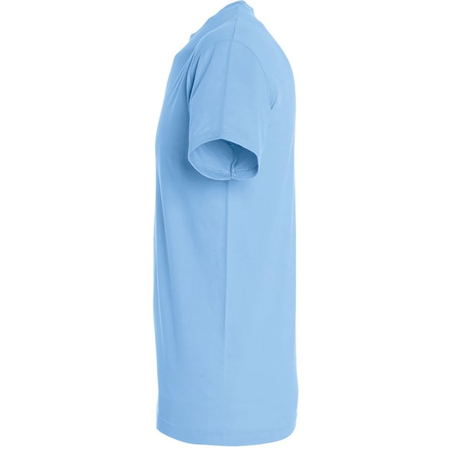 Taped back neck. Rib neckline. Tubular body. Twin needle stitching. Fabric weight: 150 gsm. Material: 100% semi-combed cotton. Chest (to fit): XS(35/36), S(36/38), M(38/40), L(41/42), XL(43/44), XXL(45/47), 3XL(47/49), 4XL(50/52).