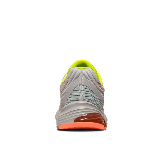 Introducing the GEL-PULSE™ 11 LS women's performance road running shoe by ASICS. Boasting the same innovative features as the original design, the GEL-PULSE™ 11 LS model includes LITE-SHOW™ technology reflecivity for avid runners to train safely day and night, come rain or Shine. It also comes equipped with GUIDANCE LINE™ technology whichboosts your natural gait efficiency with every stride - a must for long distance runners who aspire to go even further. Comfort is covered thanks to the presence of a full AMPLIFOAM™midsole. Luxuriously cushioned comfort is a reality every time you lace up the GEL-PULSE™ 11 LS model. But what about traction when running on the roads? The great news is that the outsole is just as impressive as the midsole - sporting a molded rubber outsole for improved grip on all road surfaces no matter how slippery. But that's not all. This men's running shoe also comes with GEL® technology in the rearfoot for injury prevention, absorbing shock before it has a chance to penetrate your joints. An airy mesh upper works in conjunction with an ORTHOLITE™ sockliner for refreshed, dry feet no matter how far you go.