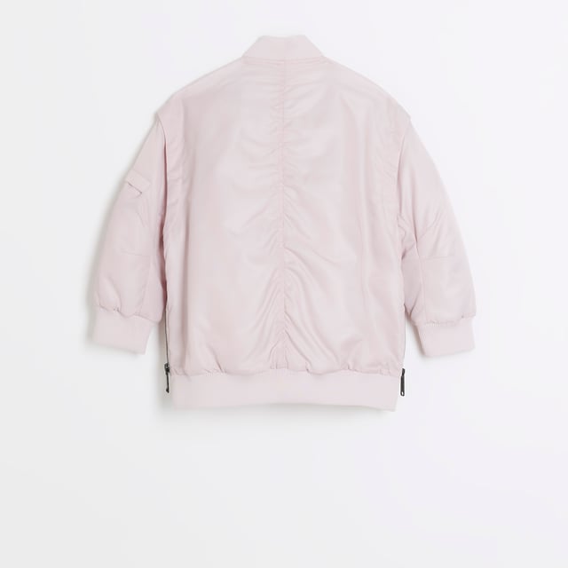 Nylon fabric, Zip pockets, Baseball collar, Long sleeves