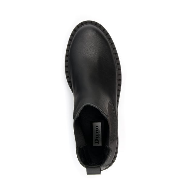 Dune Ladies Porcher Grape Leather Chelsea Boots