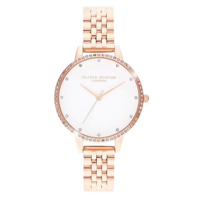 Olivia Burton OB16RB21 - Herrenuhr Quarz aus Edelstahl• Material: Edelstahl• Glas: Mineral• Armband: Edelstahl• Farbe: Gold• Wasserbeständigkeit: 0 m (0 ATM)• Gehäusegröße: 34 mm
