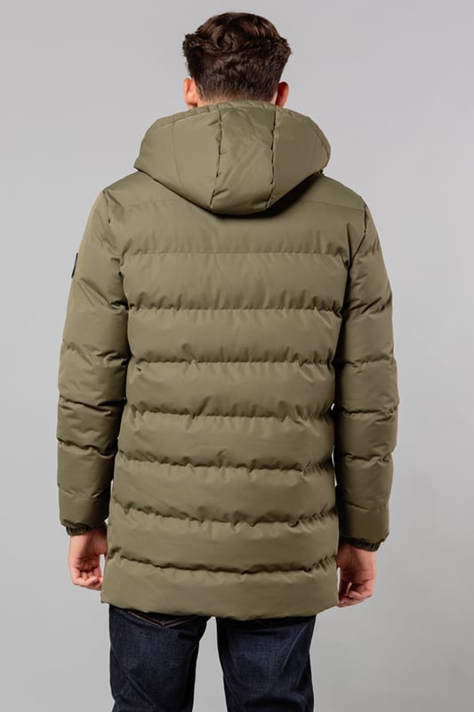 Tokyo Laundry Men's Hooded Puffer Jacket – Quilted, Padded, Zip Pockets, Autumn/Winter - View #4