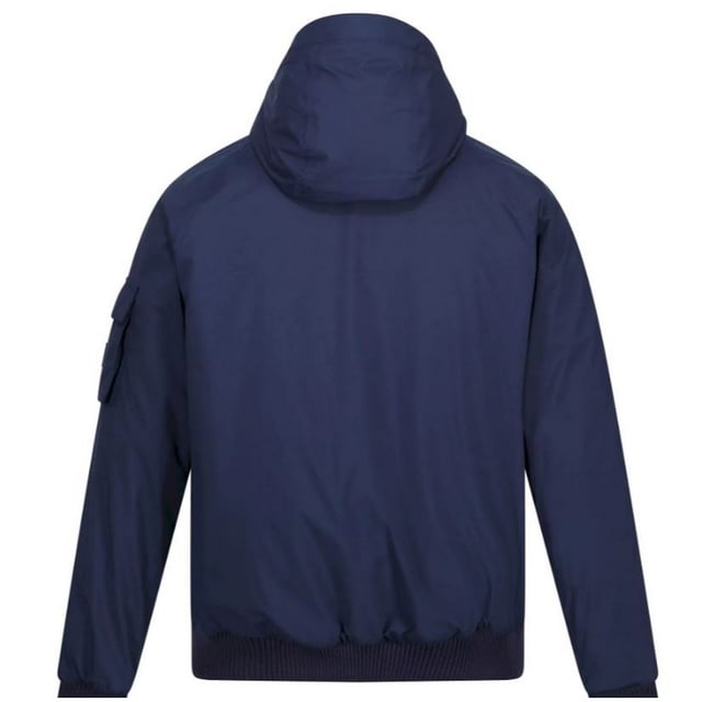 Material: 100% Polyester. Tyg: Stretch. Design: Logotyp. Tygteknik: Andningsbart, slitstarkt, Isotex 8000, Thermo-Guard, Warmloft, vattentätt, vindtätt. Isolerad, tejpade sömmar. Halsringning: Huva. Ärmtyp: Långärmad. Manschett: Ribbad. Funktioner på huva: Dold, påväxt huva, justering med knäppning. Fickor: 1 invändig ficka, 2 nedre fickor, tryckknappsfäste, lockstängning, 1 handvärmarficka. Fästanordning: Hel dragkedja. 8000g/m²,/24 timmar. Nedtill: Ribbad. Hållbarhet: Tillverkad av återvunnet material.