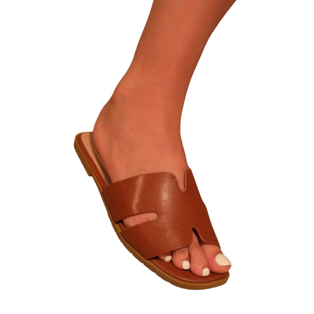 Boven: PU (Polyurethaan). Buitenzool: Synthetisch. Wreefband, Zachte stoffen banden. Vlakke. Ontwerp: Eenvoudig. Teenstijl: Open. Sluiting: Slip-on.
