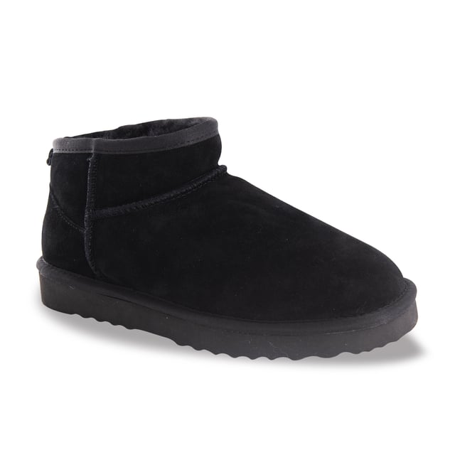 UGG Classic Ultra Mini boots in black leather