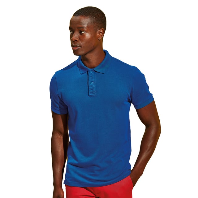 A classic fit polo made from a high stretch material, with a 2-button placket and gathered material detailing. Features short sleeves, side vents and a knitted collar and cuffs. Sizes (chest to fit): S (37in), M (40in), L (42in), XL (44in), XXL (47in), 3XL (49in). Materials: 97% cotton, 3% elastane.