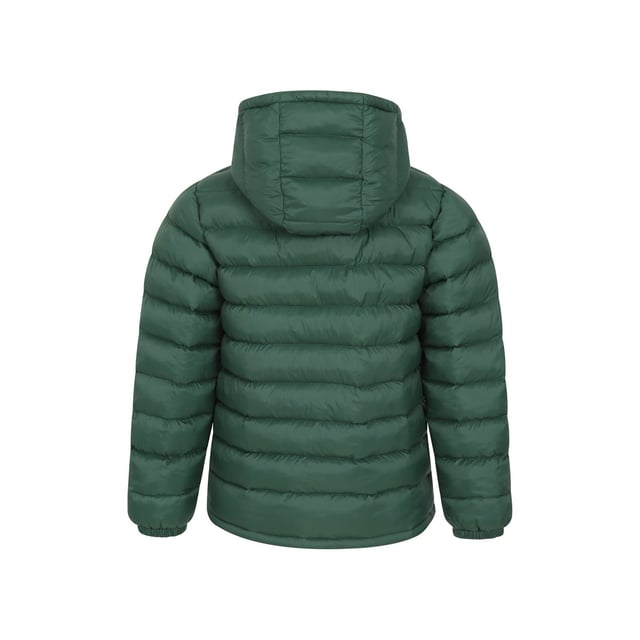 Outer Materials: 100% Polyamide. Lining Material: 100% Polyester. Filling Material: 100% Polyester. Filling: Microfibre. Design: Logo, Quilted. Fabric Technology: DWR Finish, Water Resistant. Cuff: Elasticated. Neckline: Hooded. Sleeve-Type: Long-Sleeved. Hood Features: Grown On Hood. Pockets: 2 Side Pockets. Fastening: Full Zip.