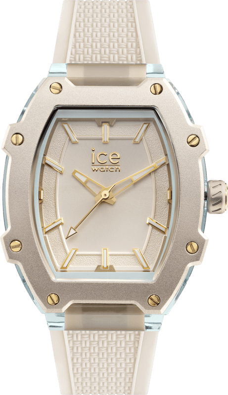 This Ice Watch Ice Boliday - Almond Skin Blue Analogue Watch for Women is the perfect timepiece to wear or to gift. It's Beige  Tonneau case combined with the comfortable Beige Silicone watch band will ensure you enjoy this stunning timepiece without any compromise. Operated by a high quality Quartz movement and water resistant to 5 bars, your watch will keep ticking. Discover the ICE Bolday - almond skin blue plastic. This Analogue watch has a  function: Luminous Hands and Luminous Numbers High quality 19 cm length and 19 mm width Beige Silicone strap with a Buckle Case measurement: 36 X 47 mm,case thickness: 12 mm, case colour: Beige and dial colour: Beige
