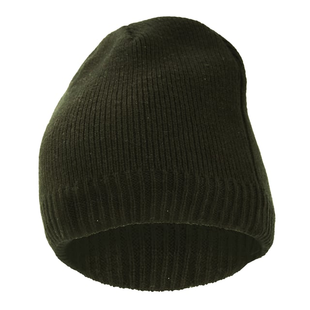 FLOSO Mens Plain Thinsulate Thermal Knitted Waterproof Winter Hat (Olive)