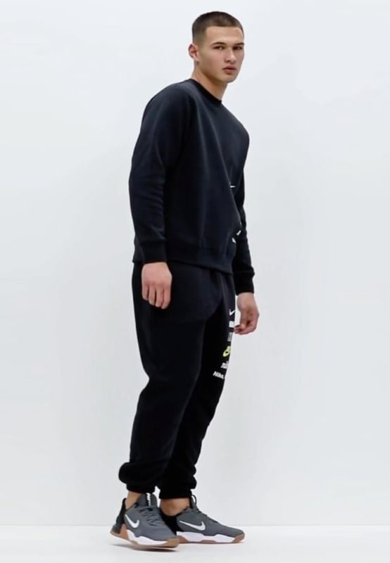 Nike club tracksuit black on sale
