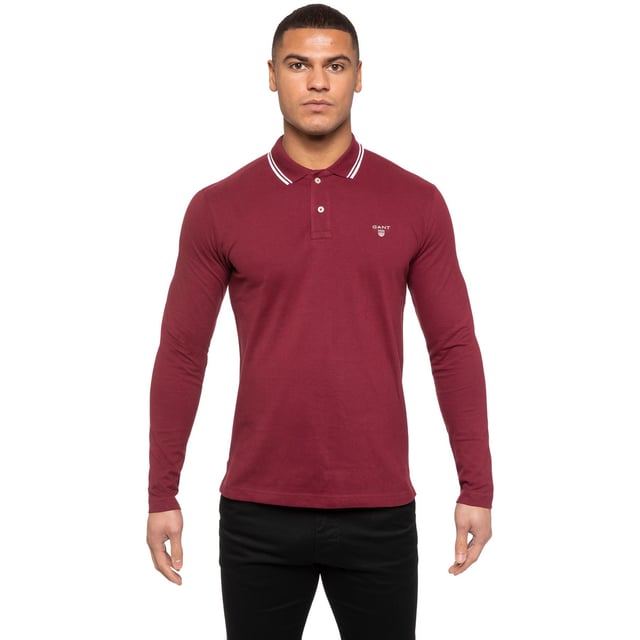 Long sleeve polos shirts store