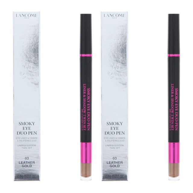 The Lancôme Smoky Eye Duo Pen is a dual ended pen that is both a high definition liner and a eye shadow pen, giving the tools to create the perfect smoky eye look. The pen is easy to use, on both ends, with colours selected by the very well respected Lisa Eldridge.