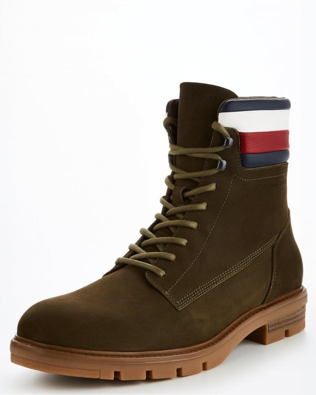 Tommy Hilfiger Corporate Hilfiger Mens Nubuck Boots

LEATHER (FWA) (100%)
FM0FM04801