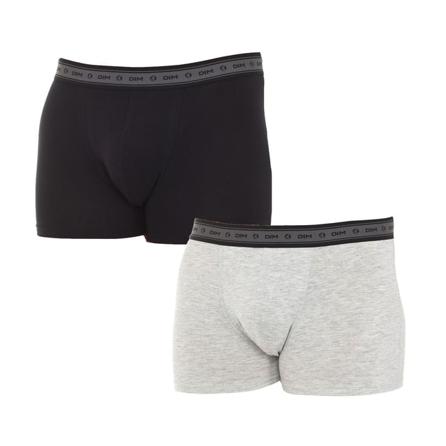 Pack-2 Boxer Green Bio Dim.
 Color Gray-black
 Wide rubber waistband with the brand's name consecutively embroidered along the entire waistband.
 Breathable fabric.
 Anatomical front with the ability to hold without tightening.
 Breathable fabric.
 Matching visible seams.

 Composition:
 95% Cotton. - 5% Elastane

 Care:
 - Wash at max. 30º.
 - Do not use bleach.
 - Do not use dryer.
 - Do not iron.
 - Do not dry clean.
 Composition: 95% Cotton, 5% Elastane
 Care:
- Wash at max temperature. 30º.
 - Do not use bleach.
 - Do not use dryer.
 - Do not iron.
 - Do not dry clean.