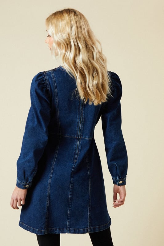 sachin and babi light blue dress Denim a Line Mini Dress
