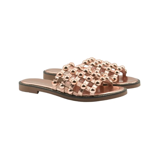 Boven: PU (Polyurethaan). Binnenzool: Synthetisch. Buitenzool: Synthetisch. Stoftechnologie: Duurzaam. Vlakke. Ontwerp: Gekooid, Bezaaid. Teenstijl: Open. Sluiting: Slip-on. Robuust.