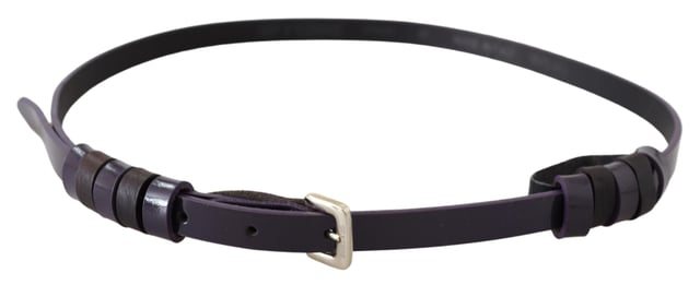Brand: GF FERRE
  Condition: Brand new without tags
  Authenticity: 100% Authentic
  Material: Leather
  Color: Black
  Hardware: Chrome silver tone
  Closure: Buckle fastening
  Pattern: Solid
  Made in Italy
  Logo details
  Perfect for women who appreciate luxury fashion
Material: Leather