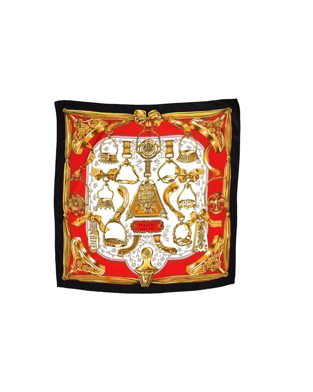 VINTAGE, RRP AS NEW
Experience the epitome of luxury and style with the Hermes Etriers Scarf in Multicolor Silk. Crafted from finest silk, this scarf features a captivating design of equestrian themes with stirrups and straps in a harmonious color combination. The exquisite detailing and quality craftsmanship highlight the heritage of Hermes as a fashion house. 

Hermes Etriers Scarf in Multicolor Silk
Material: Silk
Color: Multicolor 
Size: One size
Dimensions: Length:   900mm; Height:   900mm
Condition: Very good
Sign of wear: Light wear
SKU: 363067