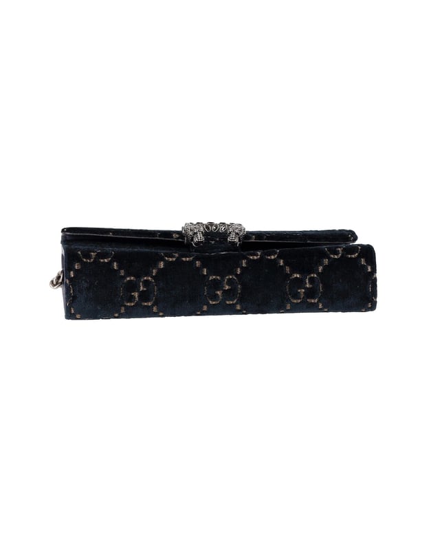 Gucci GG Dionysus Mini Shoulder Bag in Blue Velvet