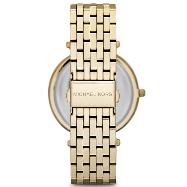 Specification Details Brand Michael Kors Model MK3216 Darci Barcode Number 0796483027862 Gender Women's Case Size 39 mm Case Colour Gold Dial Colour Gold Tone Band Material Steel Band Colour Gold Movement Quartz Chronograph No Water Resistance 5 ATM