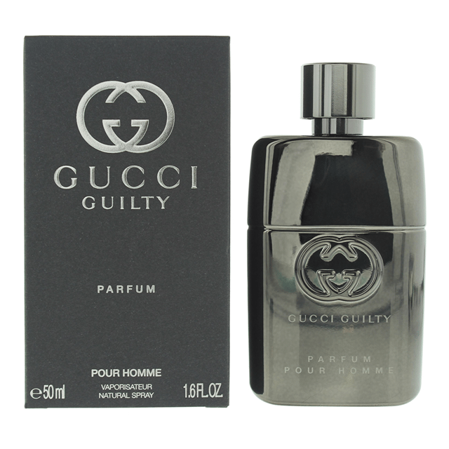 Gucci Guilty Pour Homme Parfum is a woody aromatic fragrance for men. This scent features top notes of Juniper, Lavender and Lemon. Middle notes are Orange Blossom, Nutmeg and Spanish Labdanum. Base notes are Patchouli, Dry Wood and Musk. Gucci Guilty Pour Homme Parfum was launched in 2022.