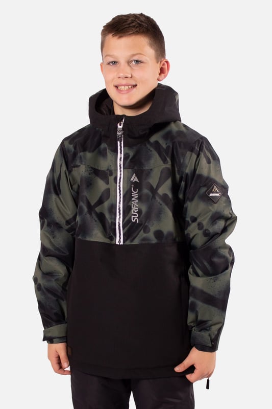 The Breaker snow overhead jacket stands out from the crowd and is our premium youth overhead jacket styled for maximum impact. The Breaker has fully taped seams and is highly waterproof to 10,000mm with a breathability rating of 10,000gms/M2 this technical snow jacket will make sure you’ll stay warm and dry. The Breaker jacket is made from our durable coated ripstop fabric and is feature packed. This jacket offers a great bang for your buck with under arm ventilation for when you need to dump heat, a powder skirt with Lycra wrist guards to keep the snow out and warmth in. A dry butt patch, to do exactly that, lift pass pocket on the left sleeve, soft chin guard, internal storm flap, zipped handwarmer pockets and a zipped comms pocket with headphone routing system all complete this street wear inspired piece.

Powder skirt - Whether you’re hitting the powder on skis or snowboard, this snow skirt creates a tight seal around your waist to keep the snow out and the warmth in. Made from durable waterproof materials and an internal dry butt patch (DBP) to keep it all warm and dry.

Snow cuff / wrist gaiter - This is perfect for even the most extreme conditions, featuring a tight seal that bridges the gap between your glove and jacket.

Zipped pockets - Pockets designed for everything you need for a full day up the mountain. Pockets for your lift pass, media, stash pocket for cash, wallet pocket and phone pocket for protection and to keep the battery warm.

Design features:

    Taped seams
    Fixed hood
    Super soft chin guard
    Zipped sleeve ski pass pocket
    Snow cuffs
    Twin zipped tricot lined hand warmer pockets
    Waterproof snow skirt
    Dry butt patch ( DBP )

Fabric & performance:

    Regular fit
    Shell 100% polyester
    Water resistant coating 10,000mm
    Breathbility rating MVP 10,000 gm²

Insulation & lining:

    100% recycled polyester low loft insulation.
    Insulation. 80 gm² body 40 gm² Sleeves
    Lining 100% recycled embossed polyester.
