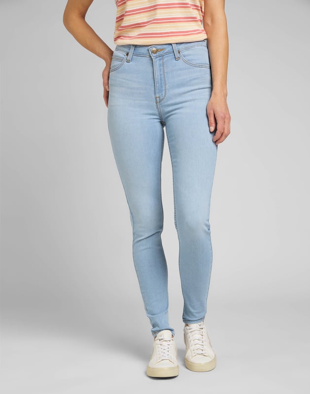 Lee - Scarlett High Extra Light Eingetragene Jeans - 67% BAUMWOLLE, 21% POLYESTER, 10% VISCOSE