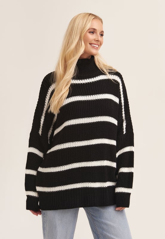 Chunky knit high neck jumper hot sale
