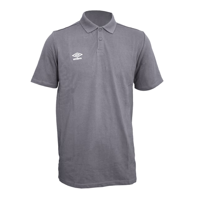 Umbro Mens Essential Polo Shirt (Carbon/White)