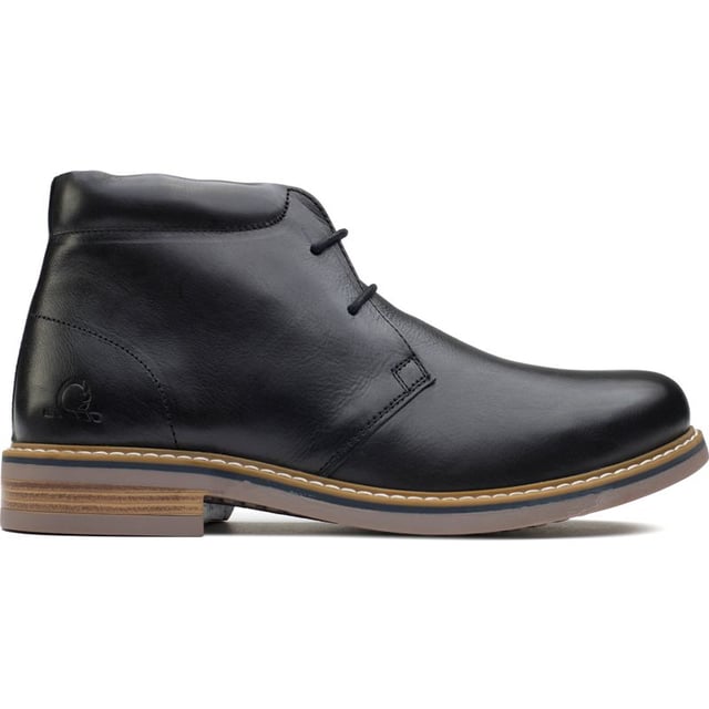 Botas negras Chatham Marine Buckland para hombre, fabricadas en piel y suela de goma. Incluyen: cuello acolchado, marca Chatham en relieve y plantilla acolchada.