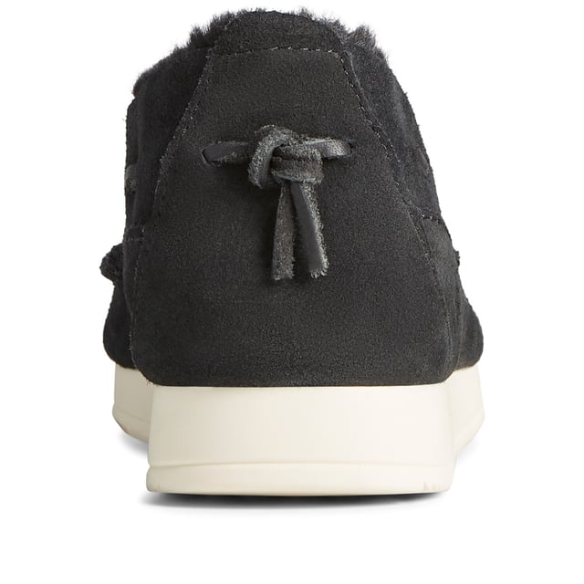 Our new indoor/outdoor shoe with water-resistant suede uppers is destined to become your seasonal favorite. Pairs well with almost anything, from pajama pants to chinos.