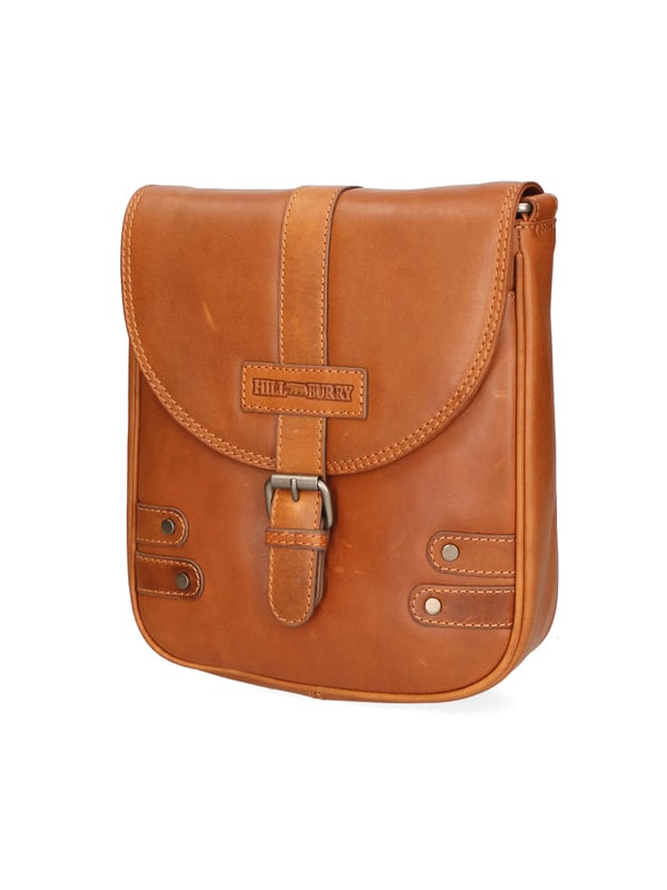 Bolsa de hombro unisex triple con pasador de cinturón -by. Craftsmanship in Gainhed Becerro.