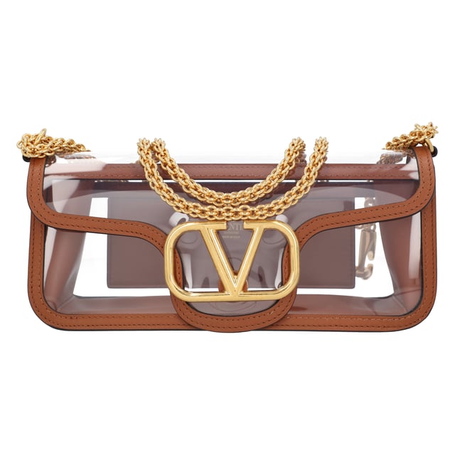Magnetic closure
Removable leather handle
Shoulder strap with detachable sliding chain
Nappa leather lining

Shoulder strap drop length - 26 cm - 50 cm 

Width - 27 cm
Height - 13 cm
Depth - 6 cm

Composition
Calf Leather 100%