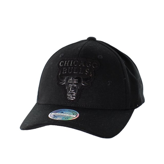 Mitchell & Ness Chicago Bulls FlexFit Gorra Unisex Negra Ajustable MN NBA COUR002 CHIBUL BLK