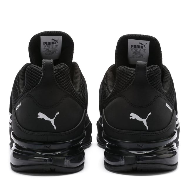 Puma Cell Regulate Trainers Mens The Puma Cell Regulate Trainers represent the next generation of Puma Vis-Tech running. The trainers combine a breathable mesh upper with unique 10CELL cushioning technology to create a comfortable fit with a SoftFoam sockliner to complement. The ArchTec outsole increases functional firmness and decreases shoe weight, whilst also allowing the natural twist of the foot and delivering durable, effective traction. Puma branding finishes the look. > Men's trainers > Lace up fastening > Breathable mesh upper > ArchTec traction outsole > SoftFoam sockliner > Heel pull tab > Padded ankle collar and tongue > 10CELL cushioning > Puma branding > Upper: synthetic/textile > Lining: textile > Outsole: synthetic