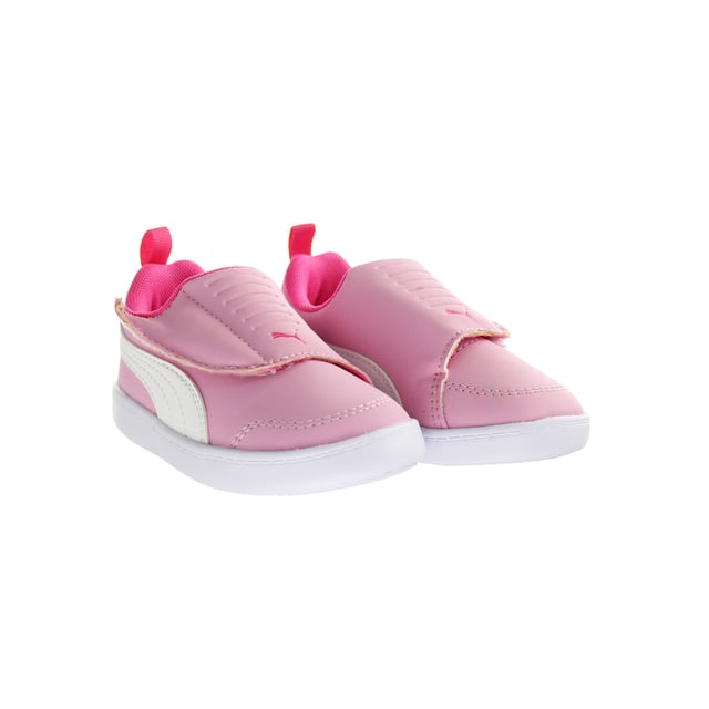 Puma Courtflex V2 gepolstert gegen Kinder rosa Trainer