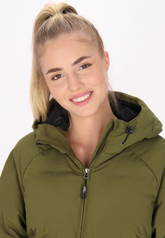 Schmuddelwedda Wintermantel Damen Oliv