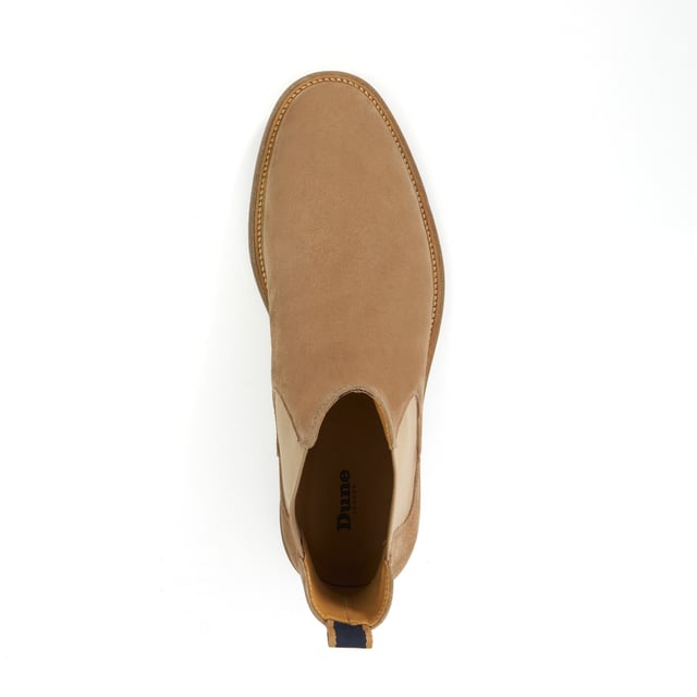 Dune Mens Connells - Round Toe Pull-On Boots Designed for style, ease and comfort, Connells is a sleek boot that blends a classic round toe with a modern, minimalist silhouette. No laces, no fuss. Just a smooth slip-on design that keeps you looking and feeling cool for any occasion.