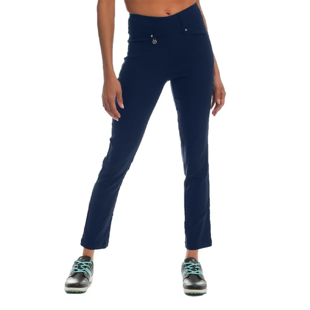 90% Polyester, 10% Elastane. Fabric: 2 Way Stretch, Soft Touch. Design: Plain. Fabric Technology: Breathable, Lightweight, Moisture Wicking, Quick Dry. Belt Loops, Unrestricted Movement. Pockets: 2 Front Pockets, 2 Back Pockets, Welted. Waistline: Elasticated. Fit: Straight Leg. Hem: Split.