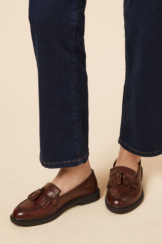 Leather Brighton Tassel Loafer