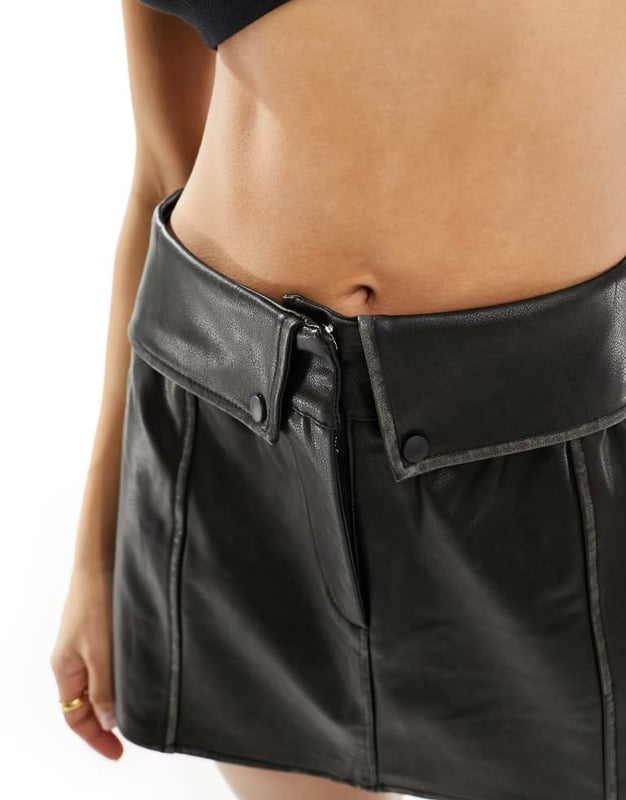 Skirts by The Couture Club Lower-half looks High rise Fold-over detail Functional pockets Regular fitSold By: Asos