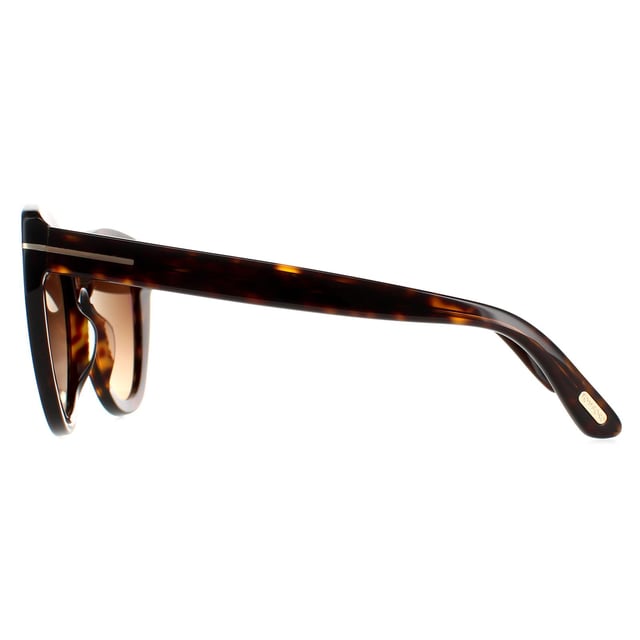 Tom Ford Cat Eye Womens Dark Havana Brown Gradient Izzi FT0845