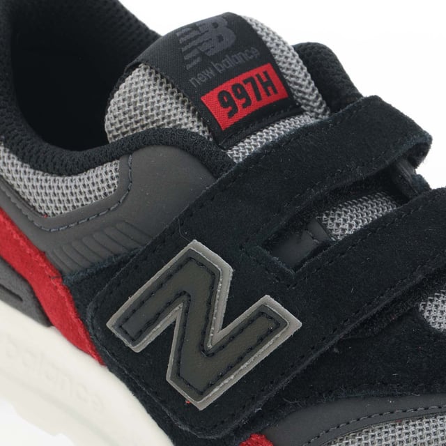 Boy s New Balance 997 Hook and Loop Trainers in red black